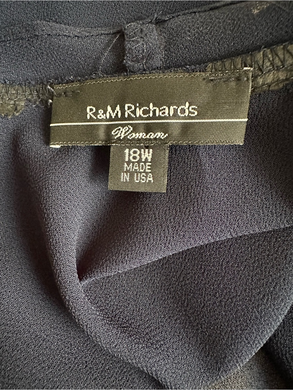 R&M Richards Mother of the Bride Navy Dress with Jacket - Picture 9 of 9